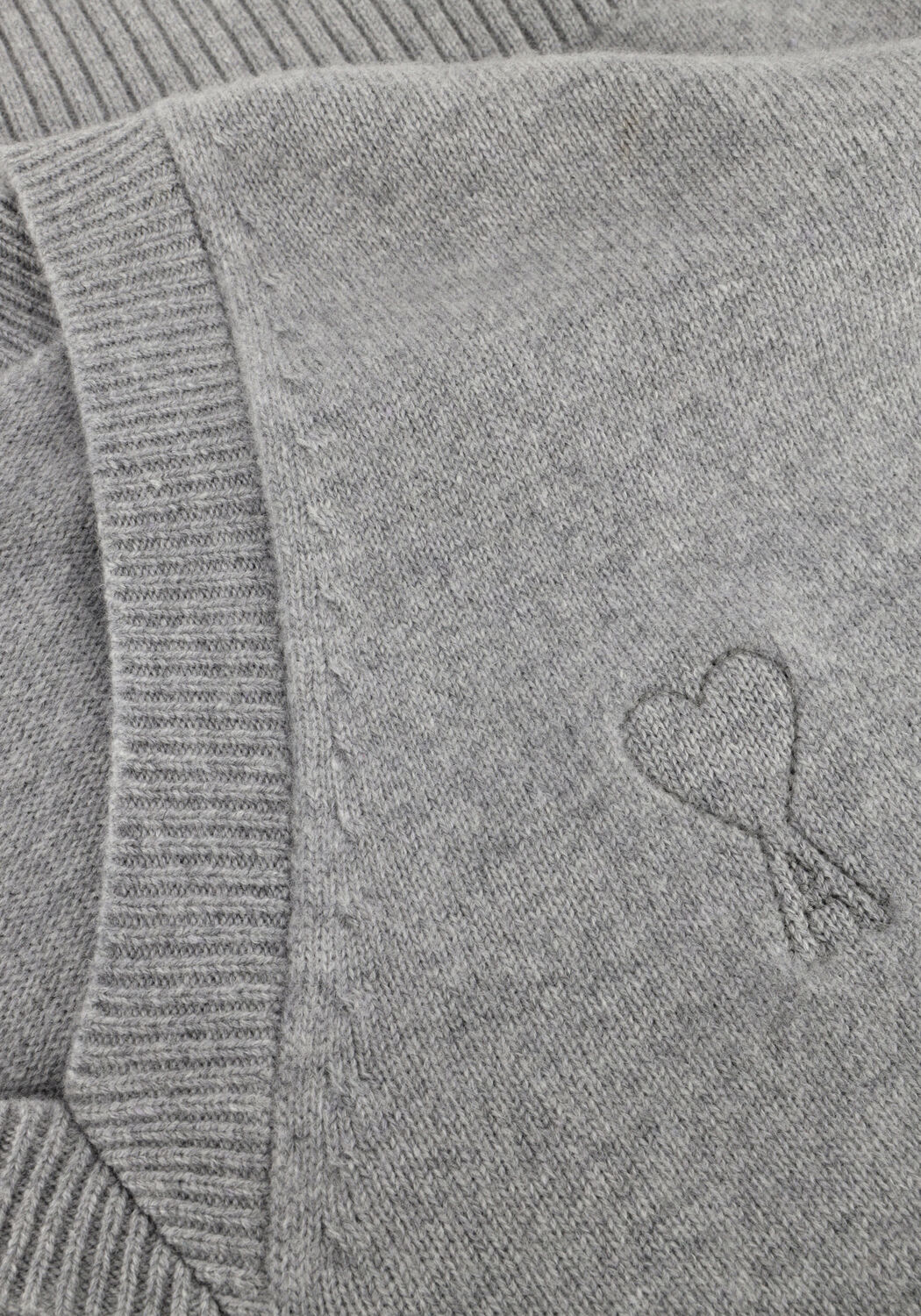 Lichtgrijze AMI PARIS Trui UKS820 MATIS - large