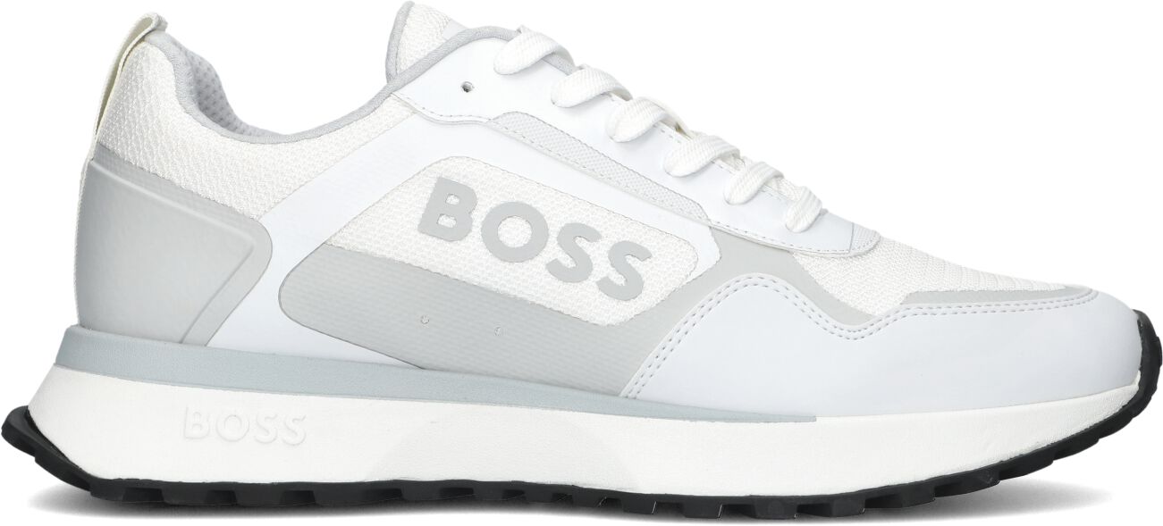 Boss Lage Sneakers Heren Jonah_runn, Maat: 45, Materiaal: Textiel, Kleur: Wit