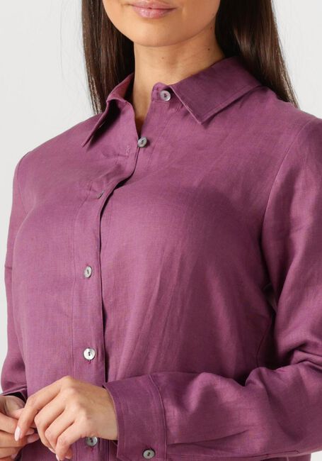 Paarse RESORT FINEST Midi jurk SHIRT DRESS - large
