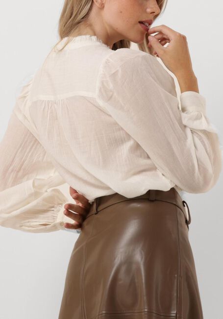 Witte RUBY TUESDAY Blouses IREM BLOUSE WITH SMALL PLEATS + BUTTONS PLACKET - large