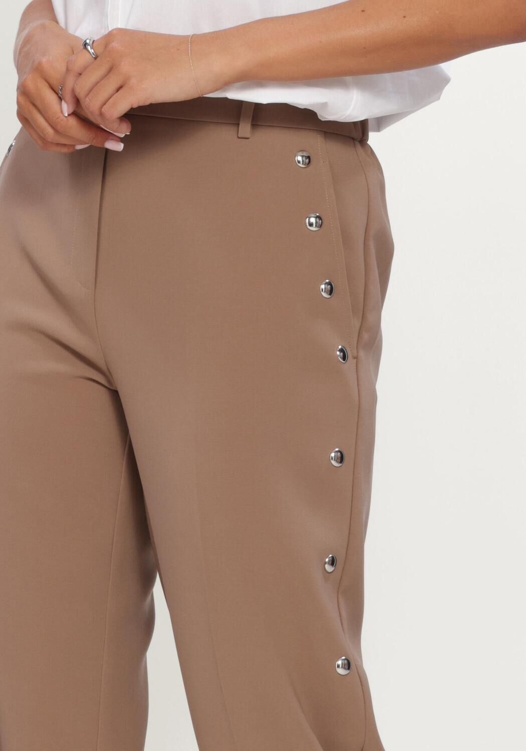 Bruine DANTE6 Broeken VEY STUDDED SMART PANTS - large