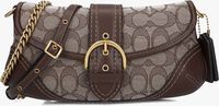 Bruine COACH Schoudertas JACQUARD SOHO BAG 25 - medium