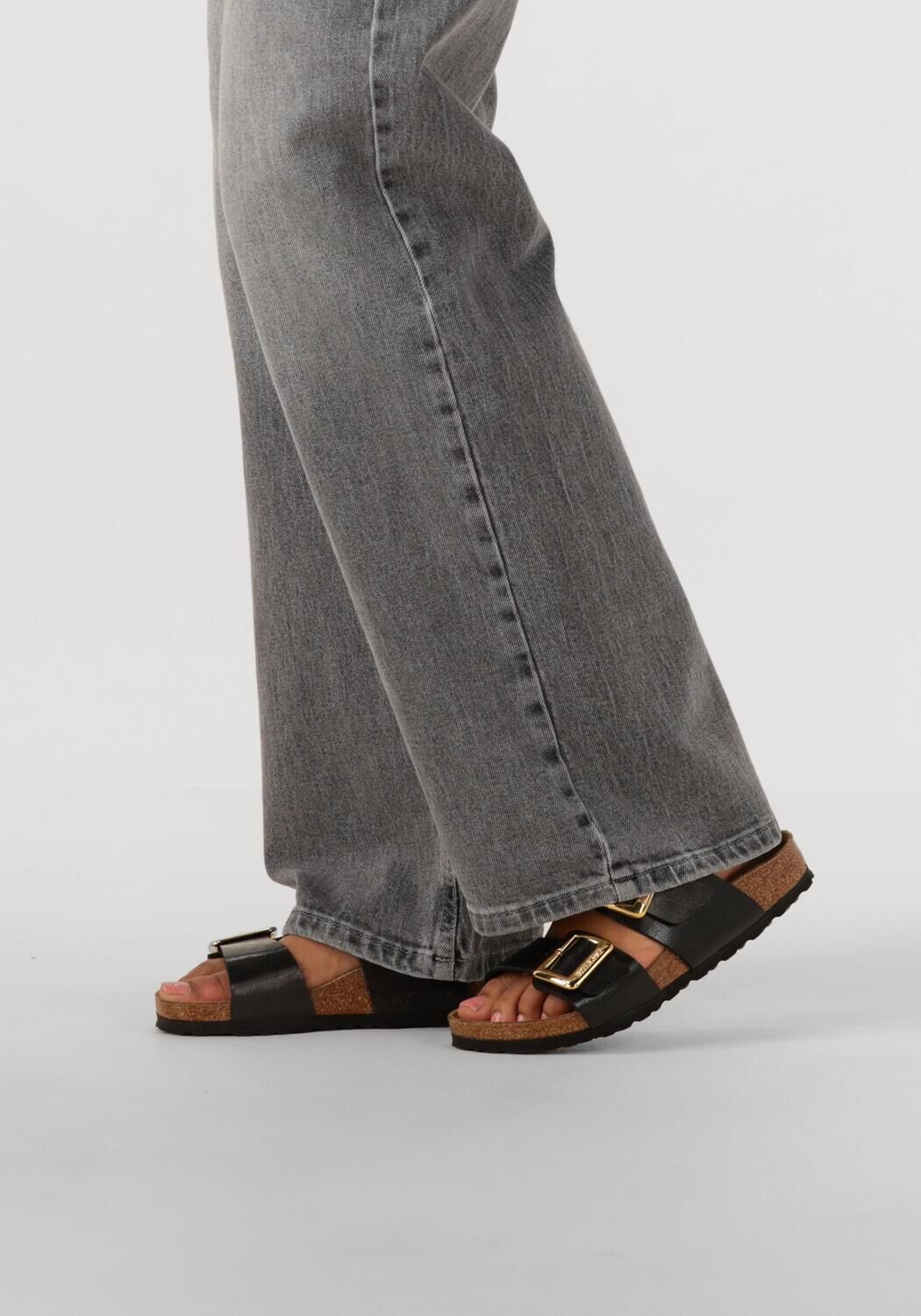 Zwarte BIRKENSTOCK Slippers SYDNEY CUSHION BUCKLE - large