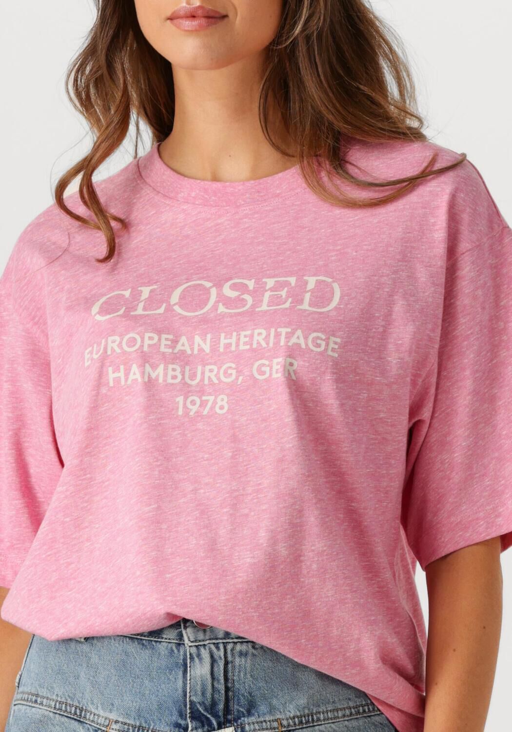 Roze CLOSED T-shirt RELAXED T SHIRT - large