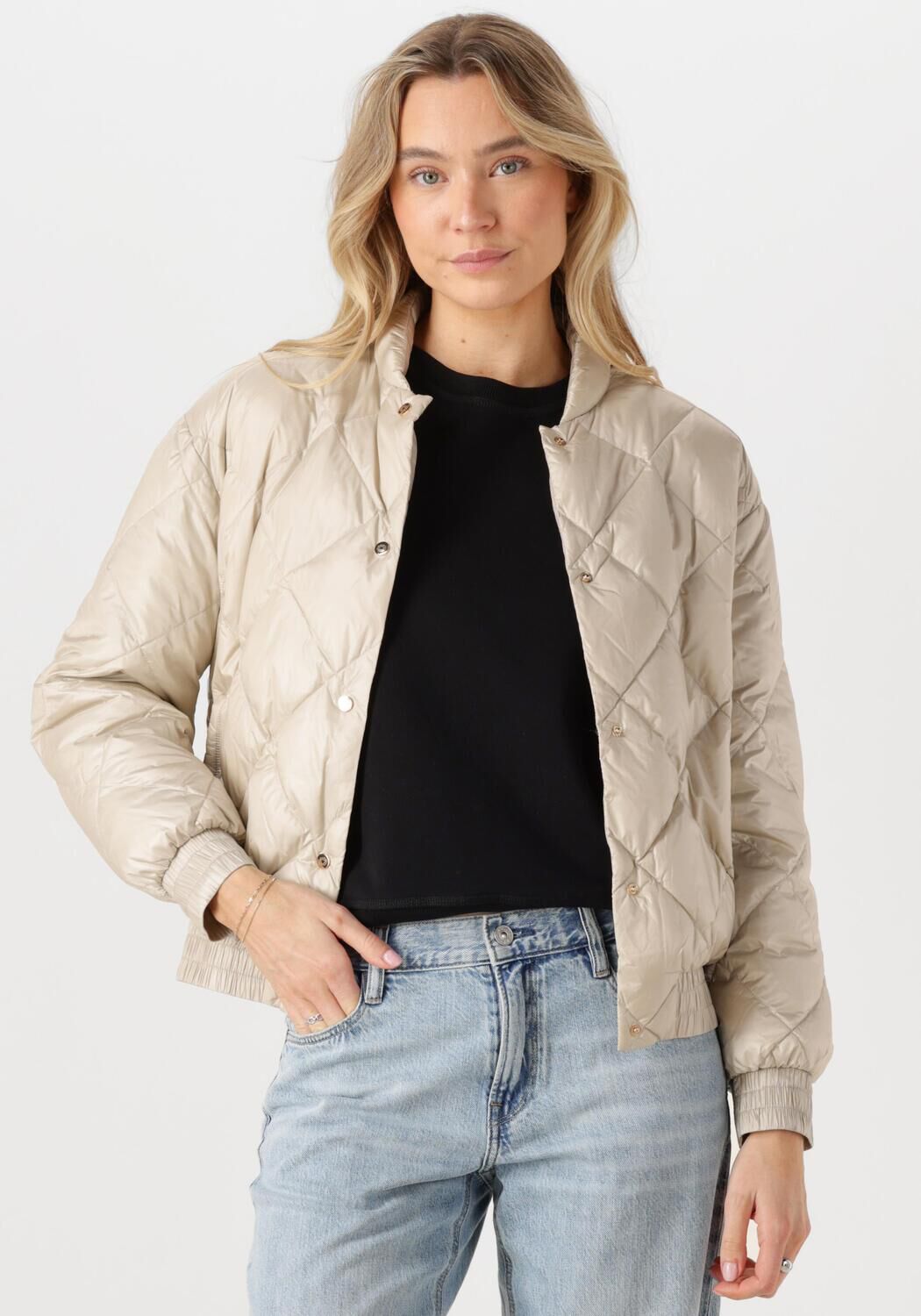 Deblon Sports Gewatteerde Jas Dames Scarlet, Maat: XL, Kleur: Beige