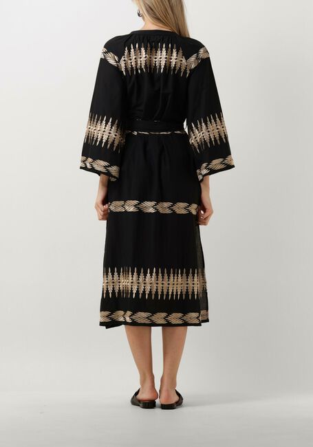 Zwarte NEMA Midi jurk N040 - large