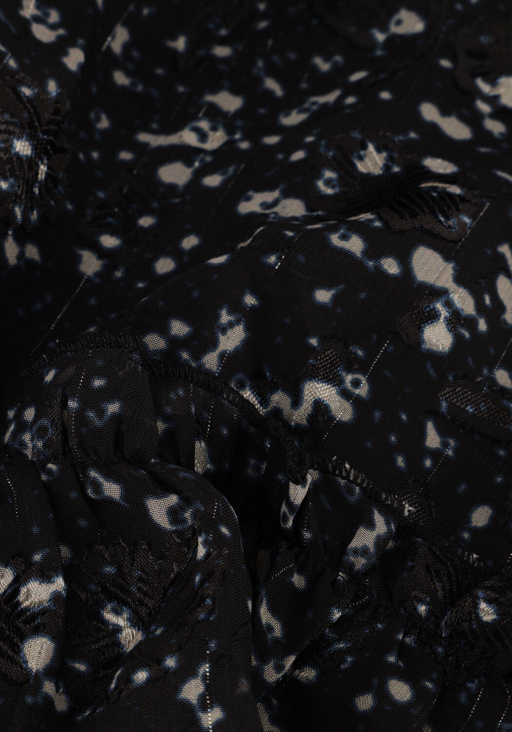 Zwarte CO'COUTURE Mini jurk SNOWDRIFTCC SMOCK CROP DRESS - large