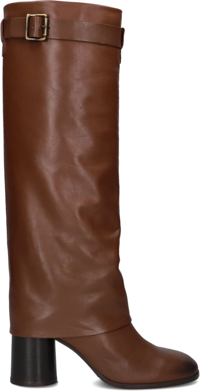 Lina Locchi Hoge Laarzen Dames Gd759, Maat: 41, Materiaal: Leer, Kleur: Bruin