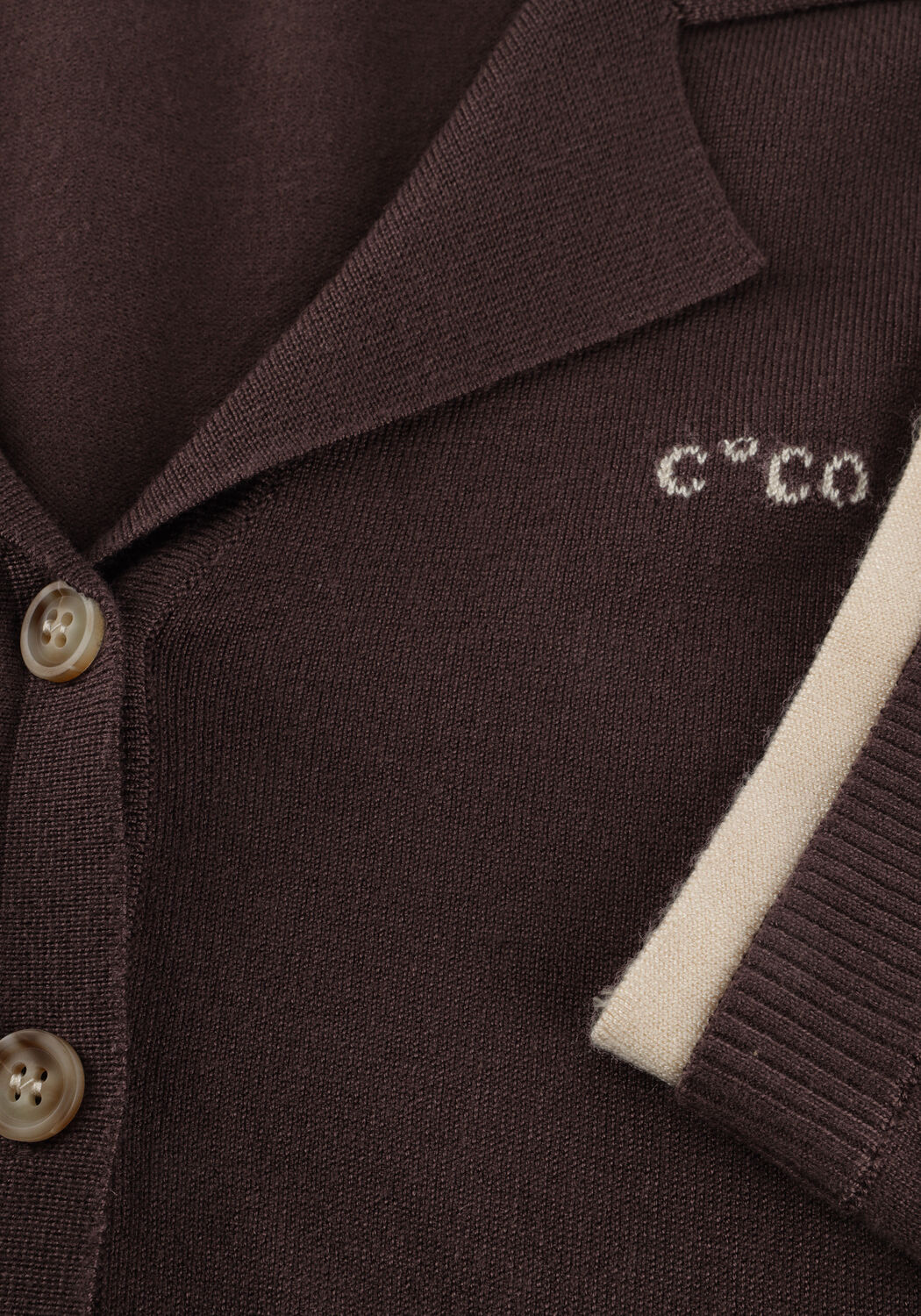 Bruine CO'COUTURE Trui LUECC CROP CARDIGAN - large