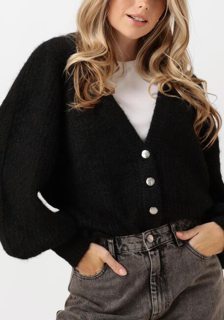 Zwarte CO'COUTURE Vest CORELIE BUTTON KNIT - large