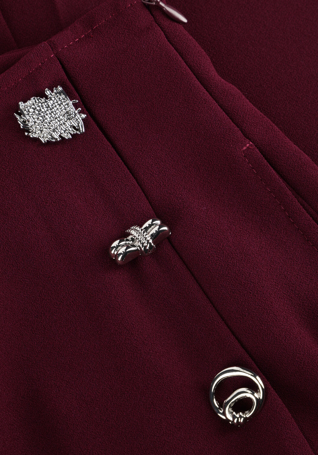 Paarse CAROLINE BISS Wijde broek 4573 - large