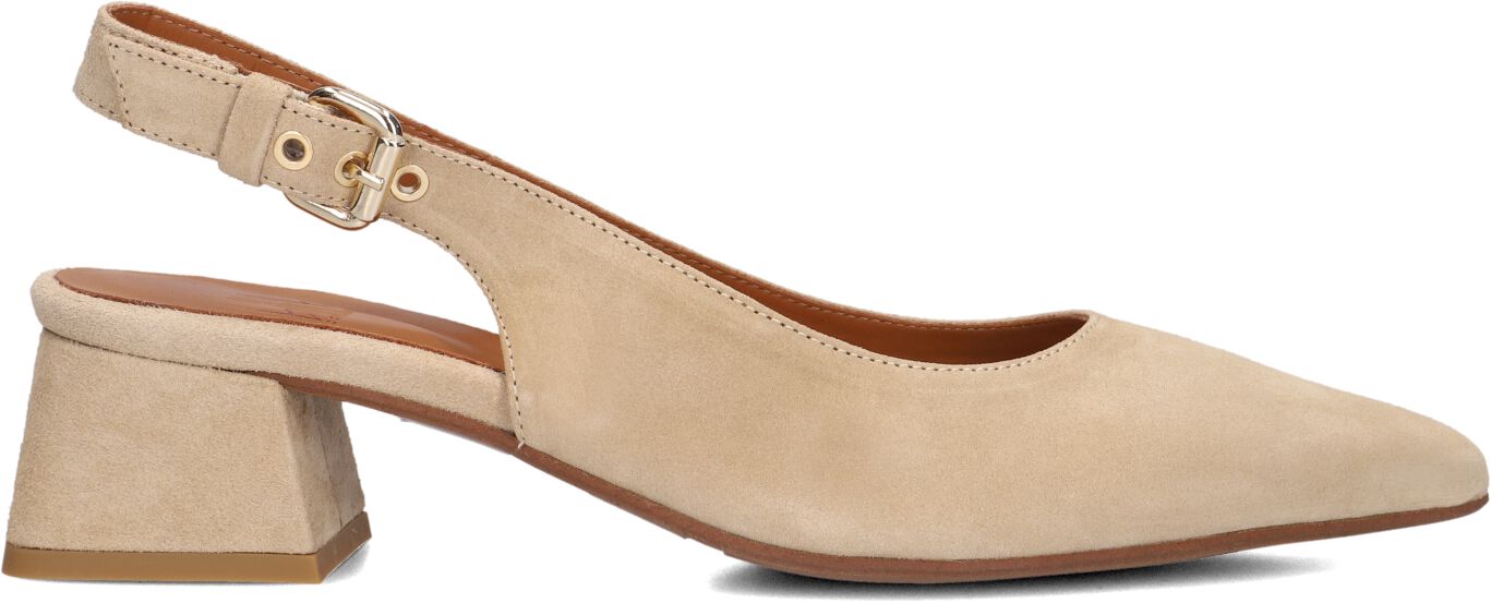 Billi Bi Slingbacks Dames A8320, Maat: 38, Materiaal: Suède, Kleur: Beige