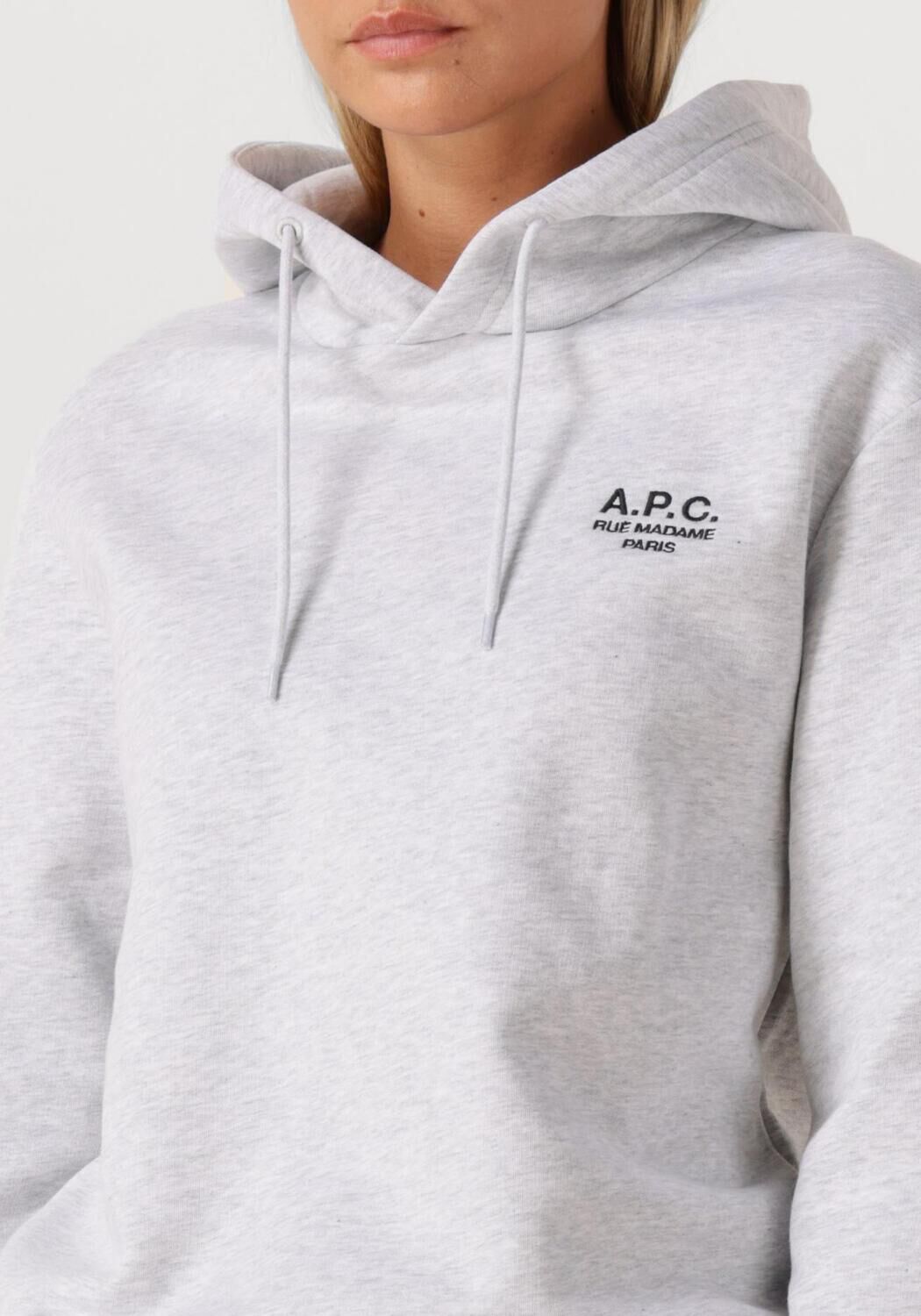 Grijze APC Trui HOODIE STANDARD RUE MADAME GOTS - large