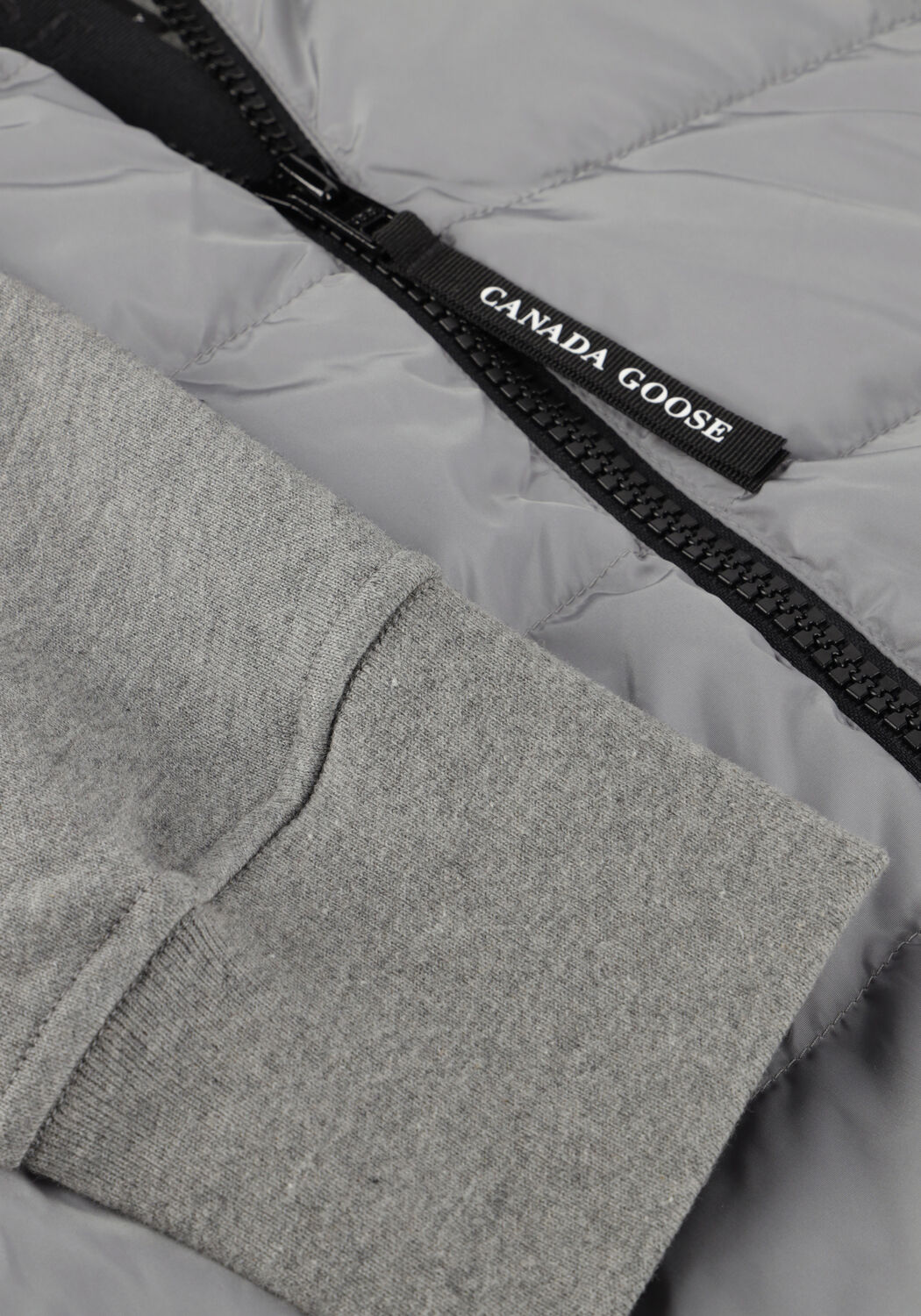Grijze CANADA GOOSE Gewatteerde jas HYBRIDGE HURON FULL ZIP HOODY - large
