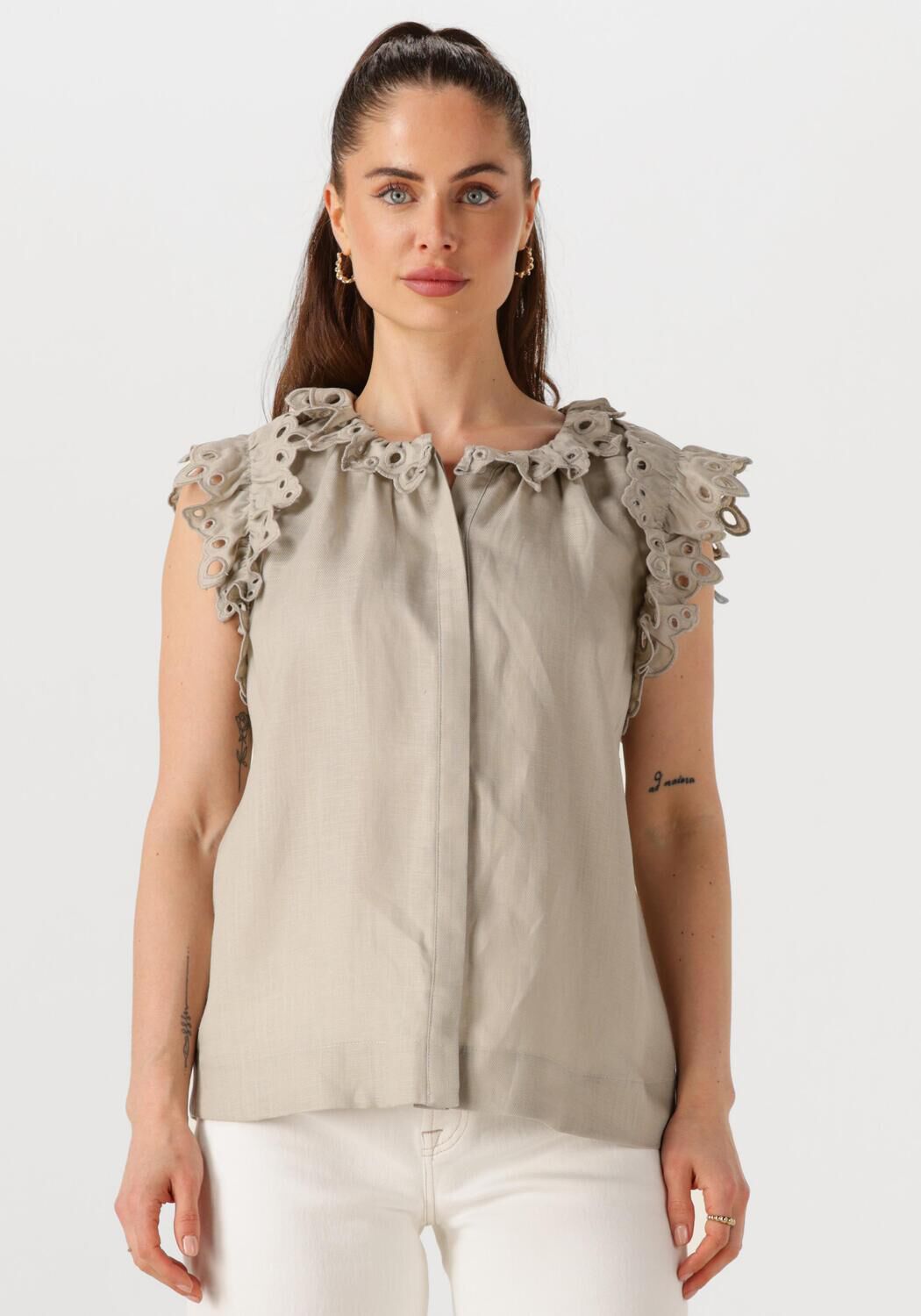 Copenhagen Muse Blouse
Dames Natuli Shirt, Maat: L, Kleur: Beige afbeelding 1