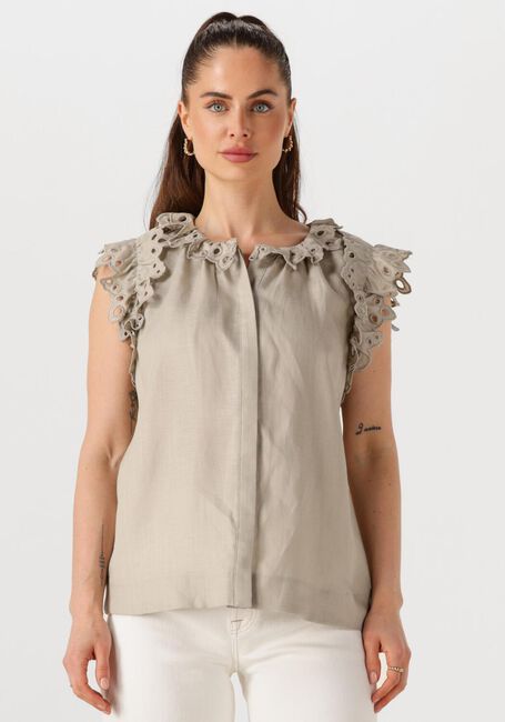 Beige COPENHAGEN MUSE Blouses NATULI SHIRT - large