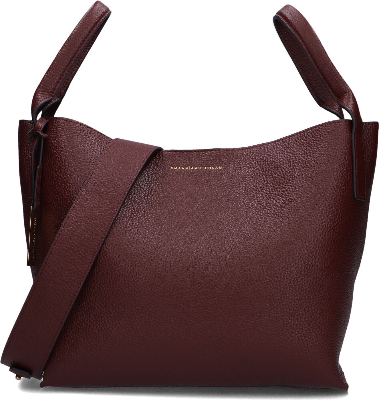 Smaak Amsterdam Smaak Amsterdam Schoudertas Dames Scott, Materiaal: Leer, Kleur: Bordeaux