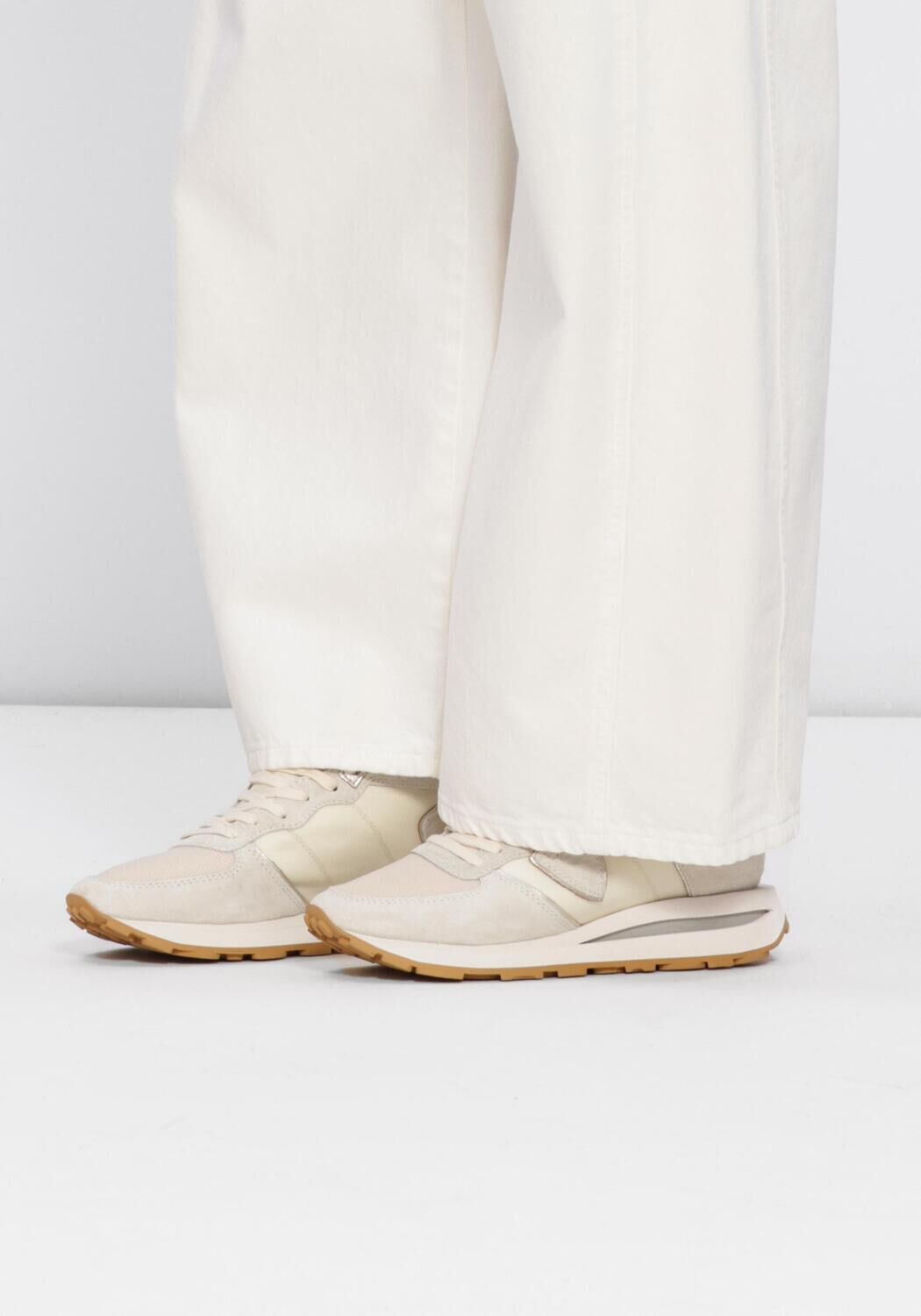 Beige PHILIPPE MODEL Lage sneakers TROPEZ HAUTE LOW WOMAN - large
