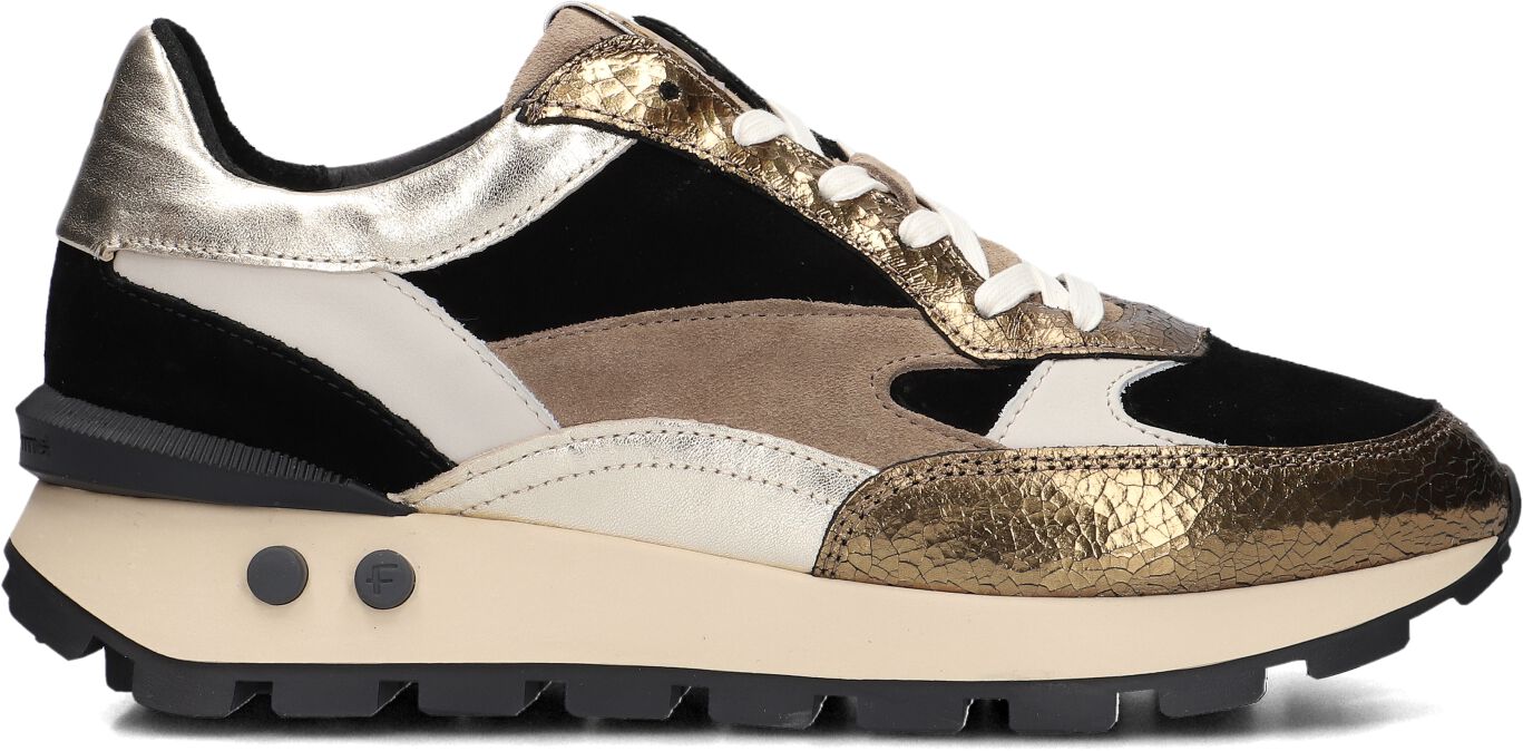 Floris van Bommel Lage Sneakers Dames Blokki 04.01, Maat: 37, Materiaal: Suède, Kleur: Goud