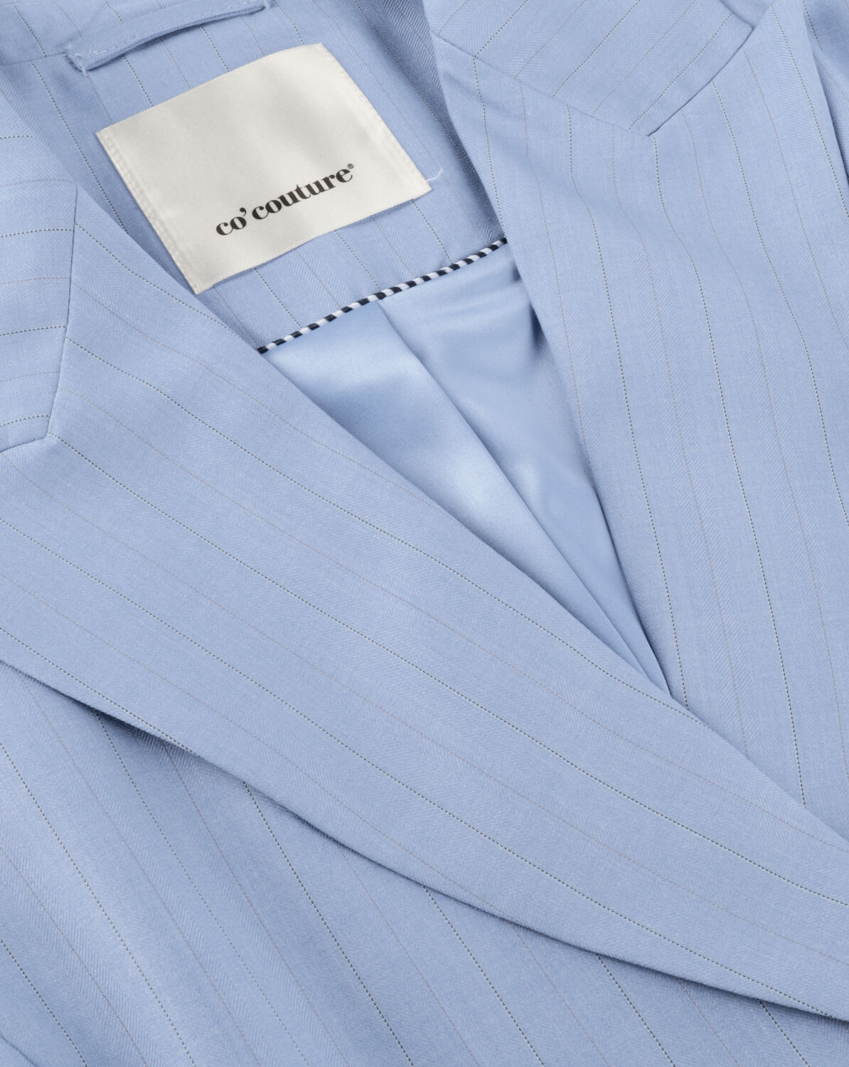 Lichtblauwe CO'COUTURE Trui KIANACC PIN VEST - large