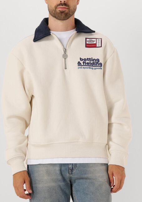 Ecru PAL Sporting Goods Polo BATTING + FIELDING HALF ZIP - large