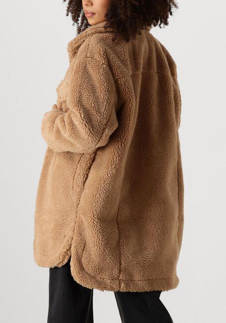Camel UGG Teddy jas FAUX SHEARLING SHIRT JACKET - large
