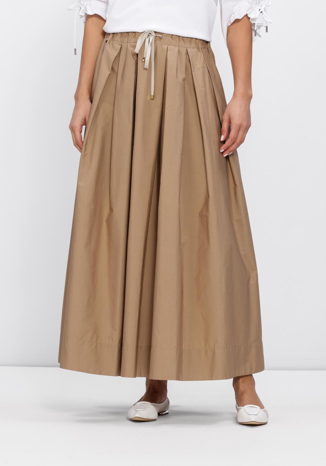 Beige MAX MARA Jurken POPELINE SKIRT - large