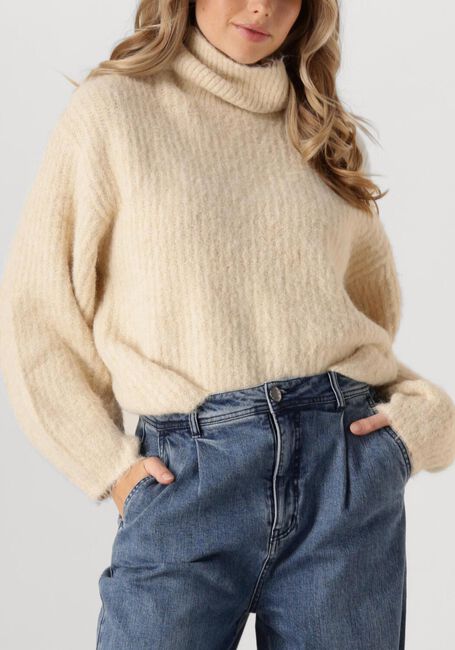 Ecru CO'COUTURE Trui CORALIE ROLL KNIT - large