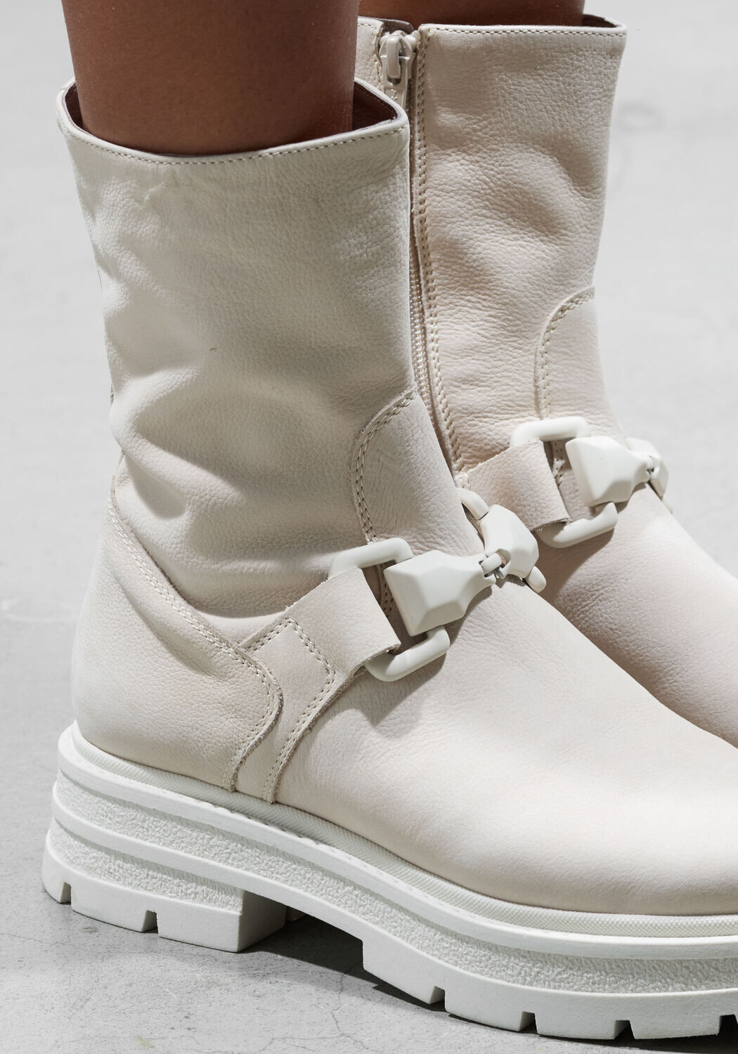 Beige DL SPORT Enkellaarsjes 5512 NUB - large