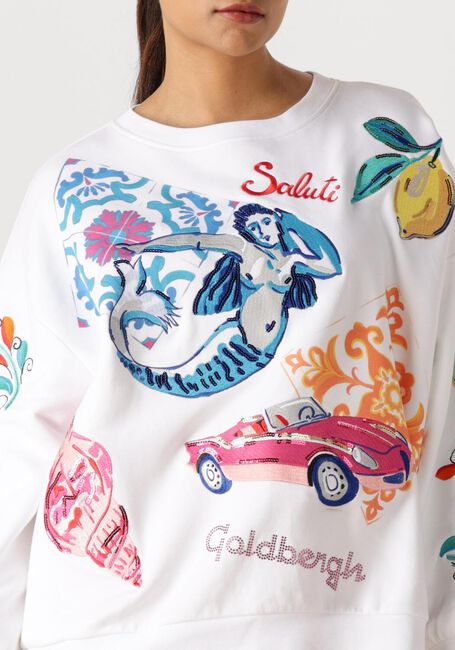 Witte GOLDBERGH Trui SERAPHINA SWEATER - large