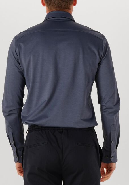 Donkerblauwe PROFUOMO Klassiek overhemd SHIRT X-CUTAWAY SF JAPANESE KNITTED - large