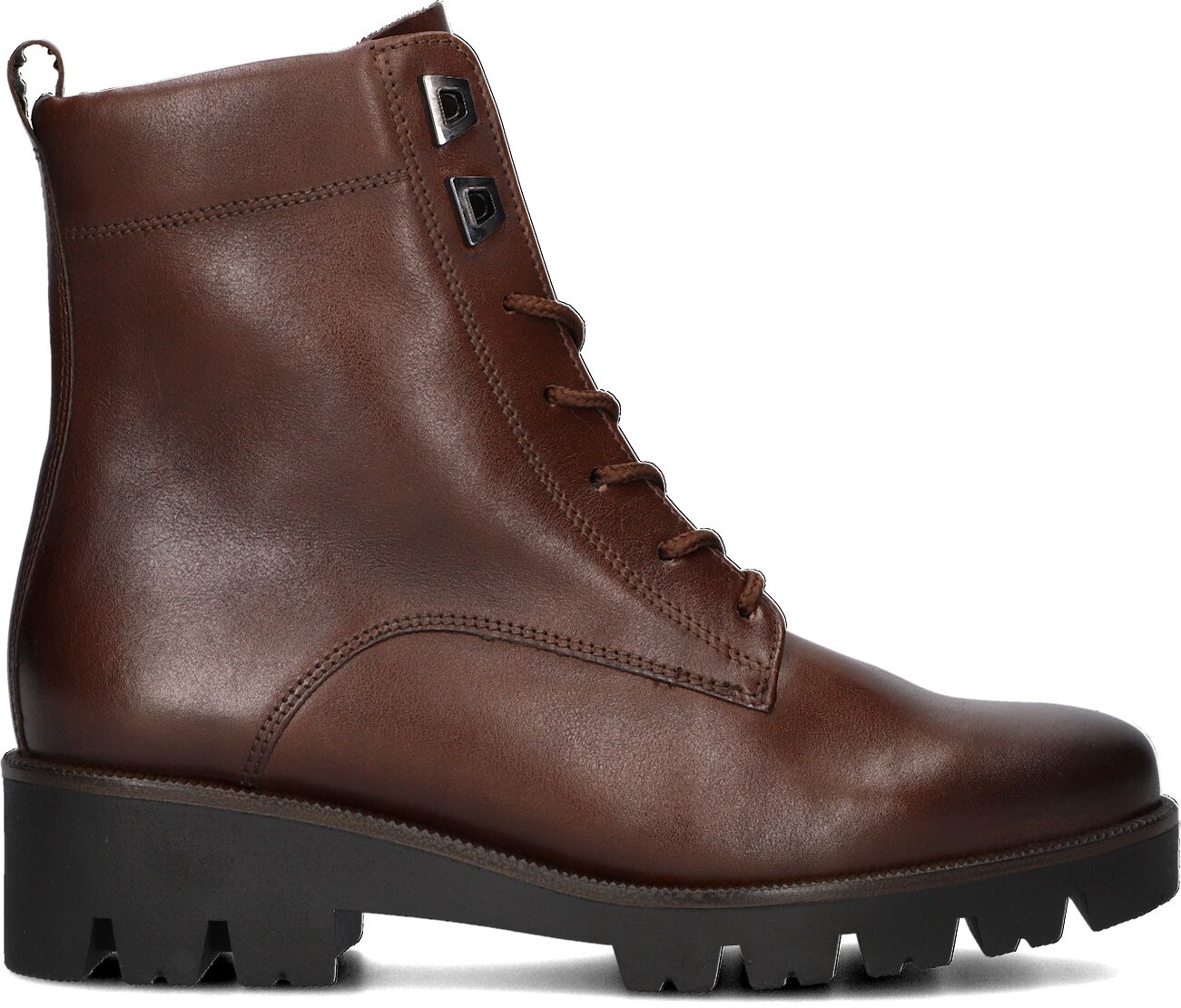 Gabor Veterboots Dames 776, Maat: 39, Materiaal: Suède, Kleur: Cognac
