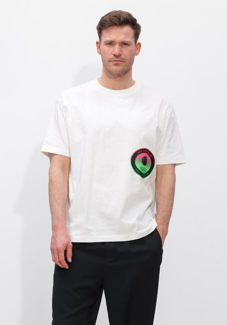 Witte NEW AMSTERDAM SURF ASSOCIATION T-shirt SURF CENTRE TEE WASHED WHITE - large