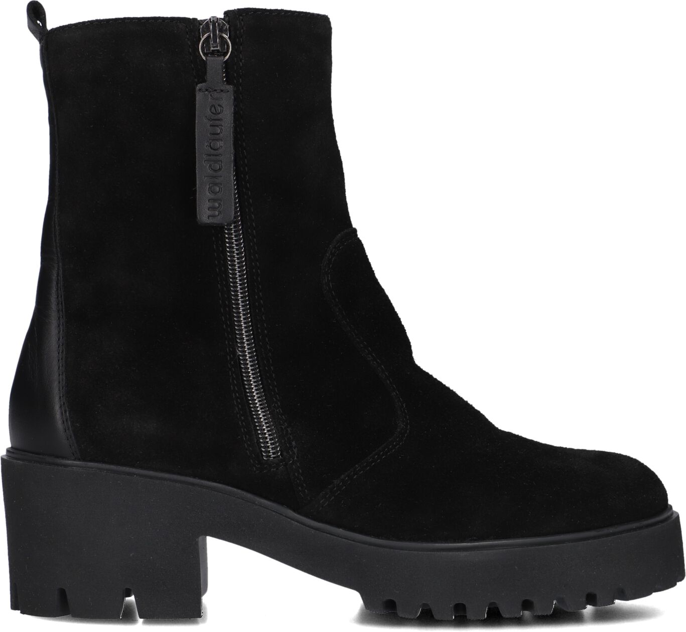 Waldläufer Enkellaarsjes
Dames 771803, Maat: 38, Materiaal: Leer, Kleur: Zwart