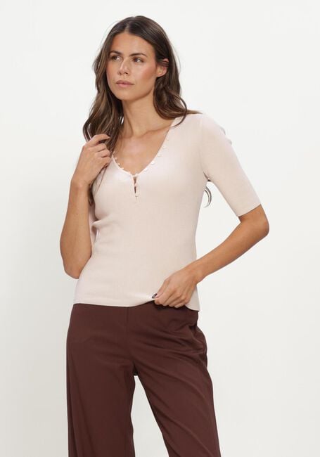 Creme LUISA CERANO Top FEINSTRICK-PULLOVER - large