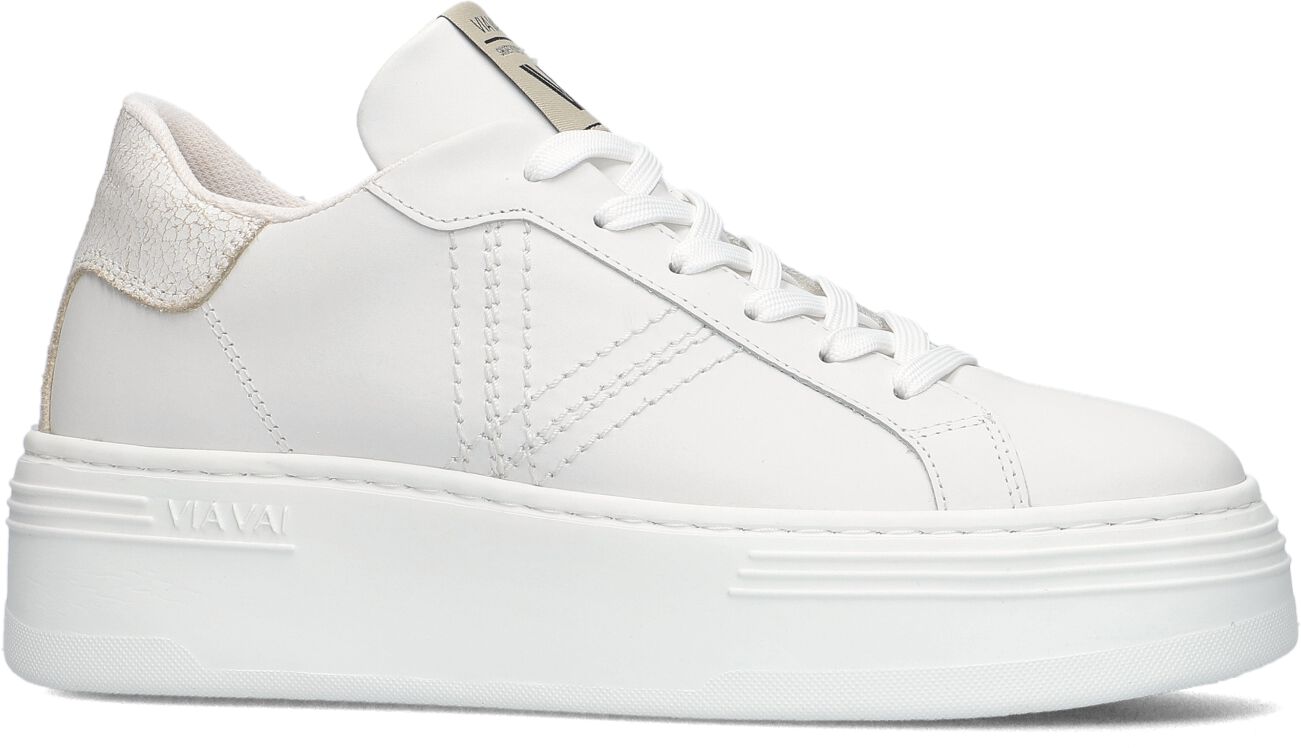 VIA VAI Lage Sneakers Dames Isa Layne, Maat: 39, Materiaal: Leer, Kleur: Wit