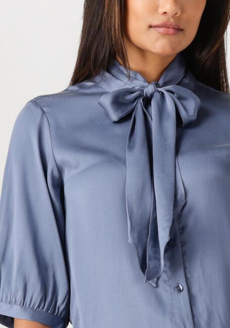 Blauwe DANTE6 Blouses VAILA SILK SCARF BOW BLOUSE - large
