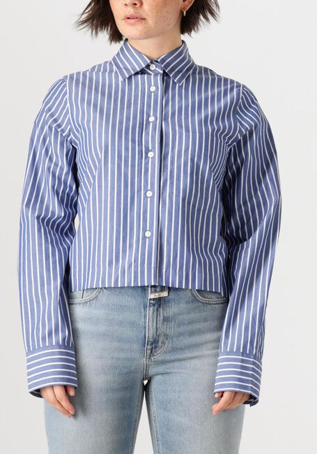 Blauwe CLOSED Blouses CROPPED CLASSIC SHIRT - large