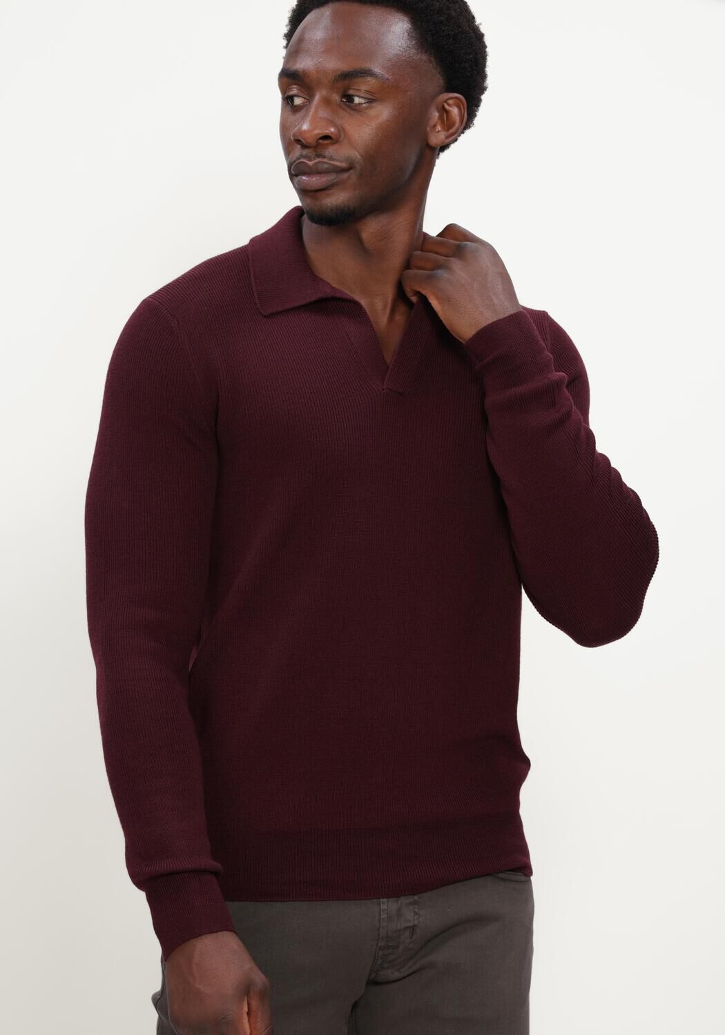 Bordeaux GRAN SASSO Trui TENNIS L/SLV SKIPPER - large