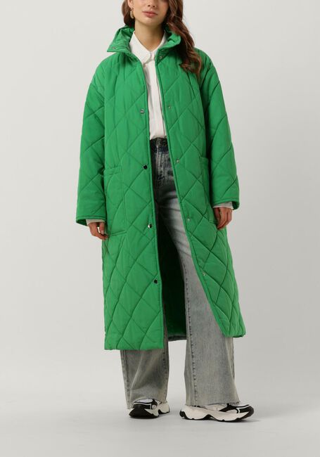 Groene STAND STUDIO Gewatteerde jas SAGE COAT - large