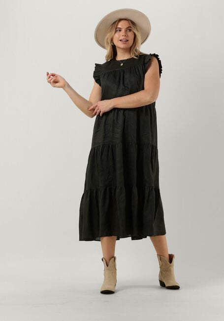 Zwarte GREEK ARCHAIC KORI Midi jurk 130431 - large