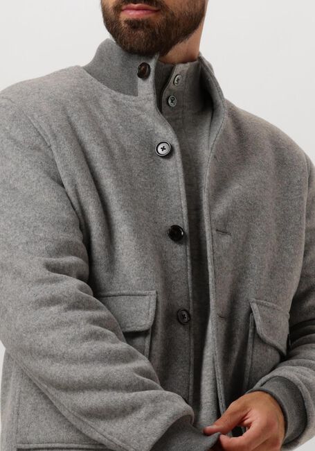Grijze PROFUOMO Jack OUTERW BMBR KNIT JACK - large