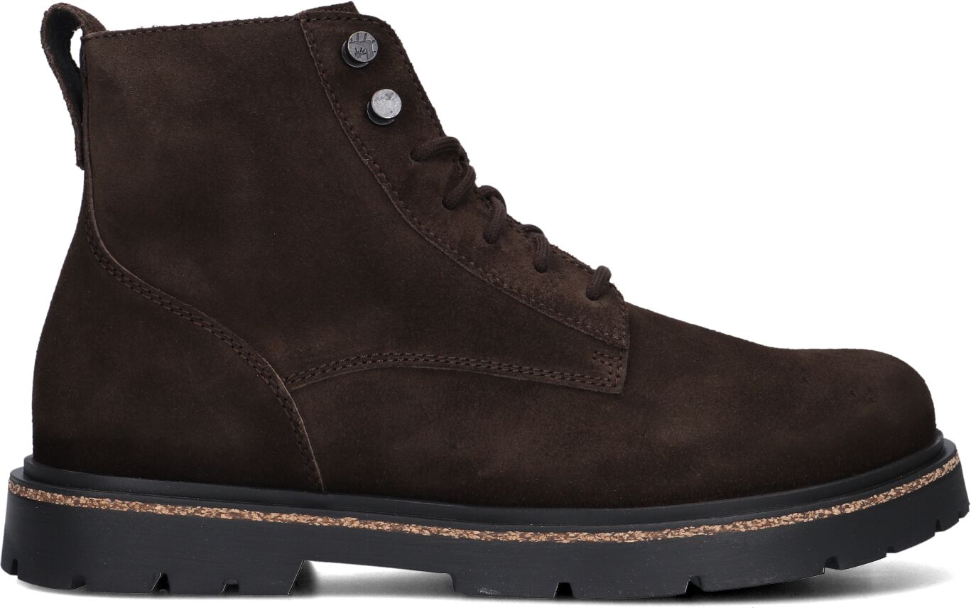 Birkenstock Veterboots Heren Highwood Lace Mid M, Maat: 42, Materiaal: Suède, Kleur: Bruin