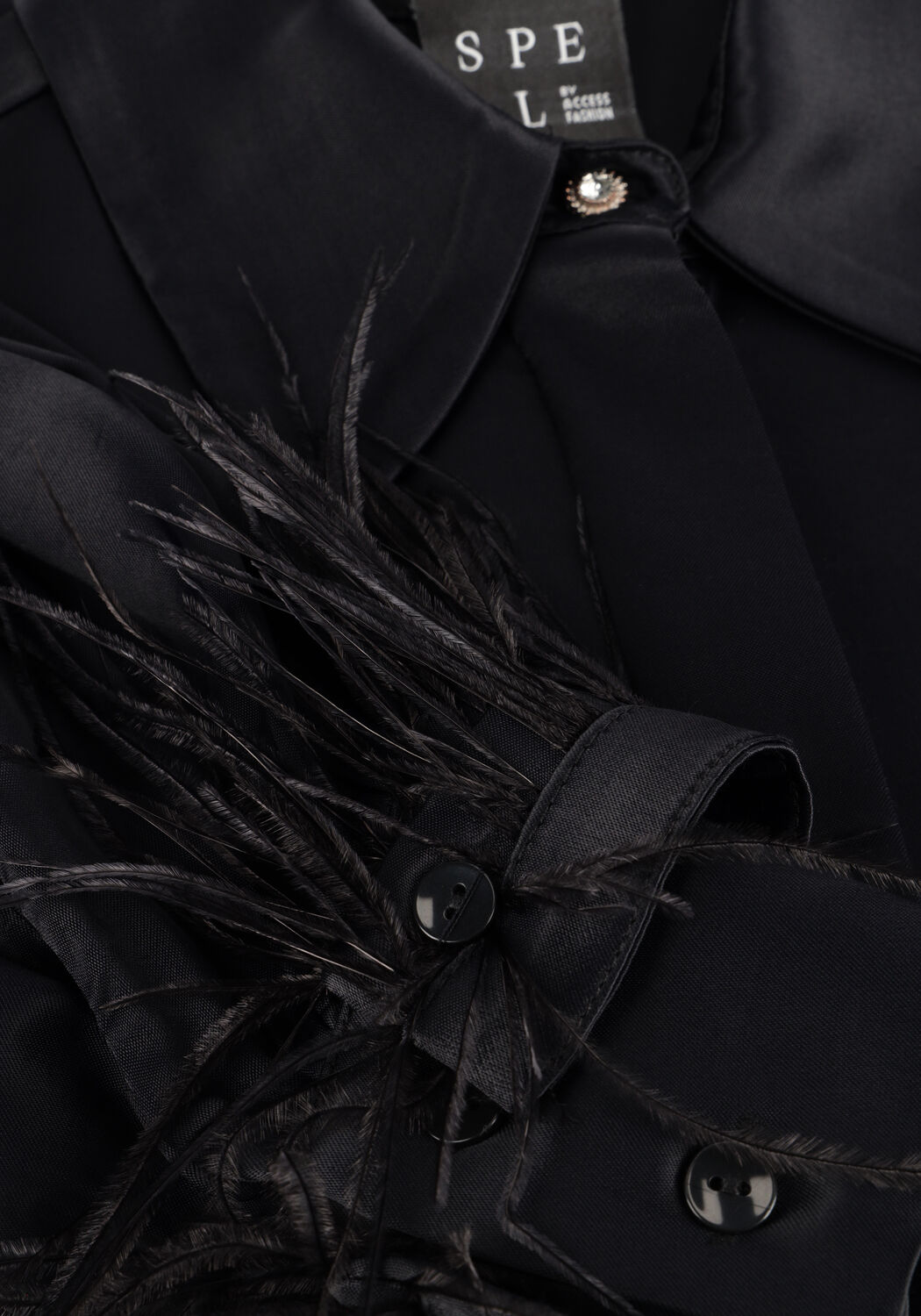 Zwarte ACCESS Blouses D44-7044-198 - large