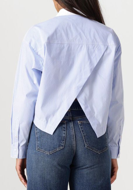 Blauwe CO'COUTURE Blouses GIA CROP SHIRT - large