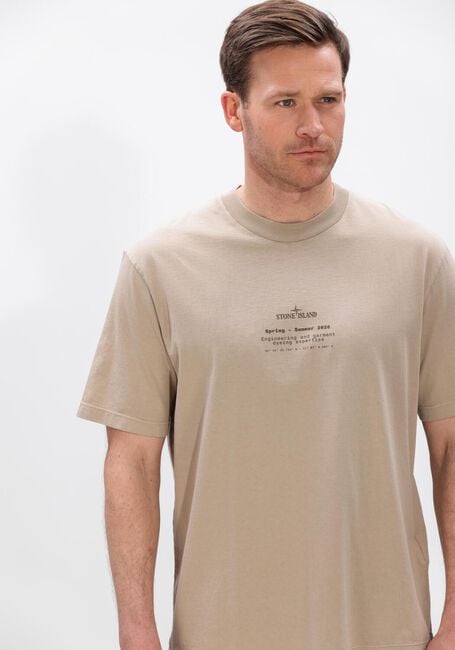 Beige STONE ISLAND T-shirt SS T-SHIRT S0285 - large