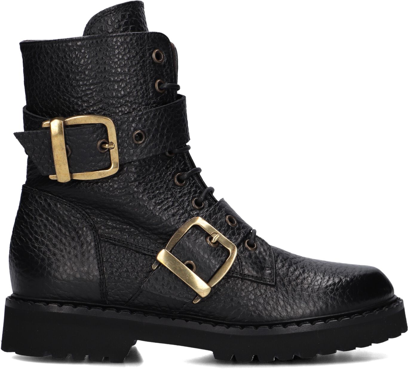 Stefano Lauran Veterboots Dames 9637, Maat: 37, Materiaal: Leer, Kleur: Zwart