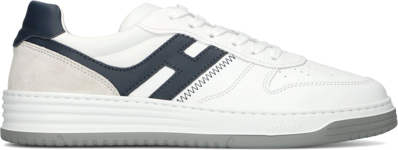 Hogan Lage Sneakers Heren Hxm6300eu50, Maat: 47, Materiaal: Leer, Kleur: Wit