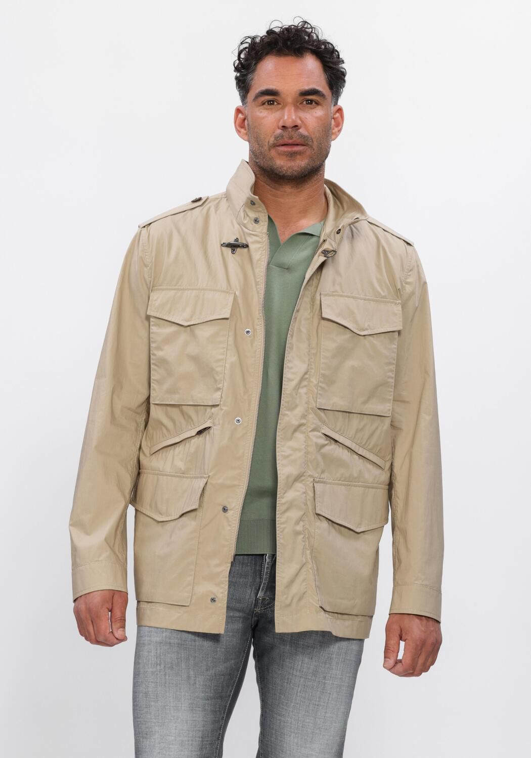 Fay Jack Heren Fay Explorer Field Jacket Lavata, Maat: XL, Kleur: Beige afbeelding