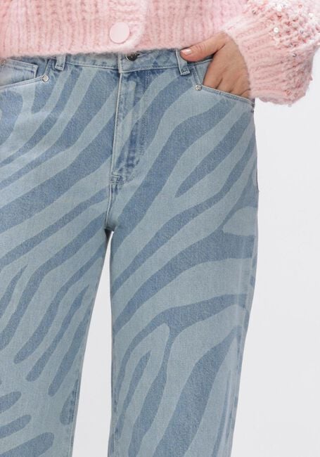 Blauwe DANTE6 Wide jeans WIDE LEG PRINTED JEANS - large